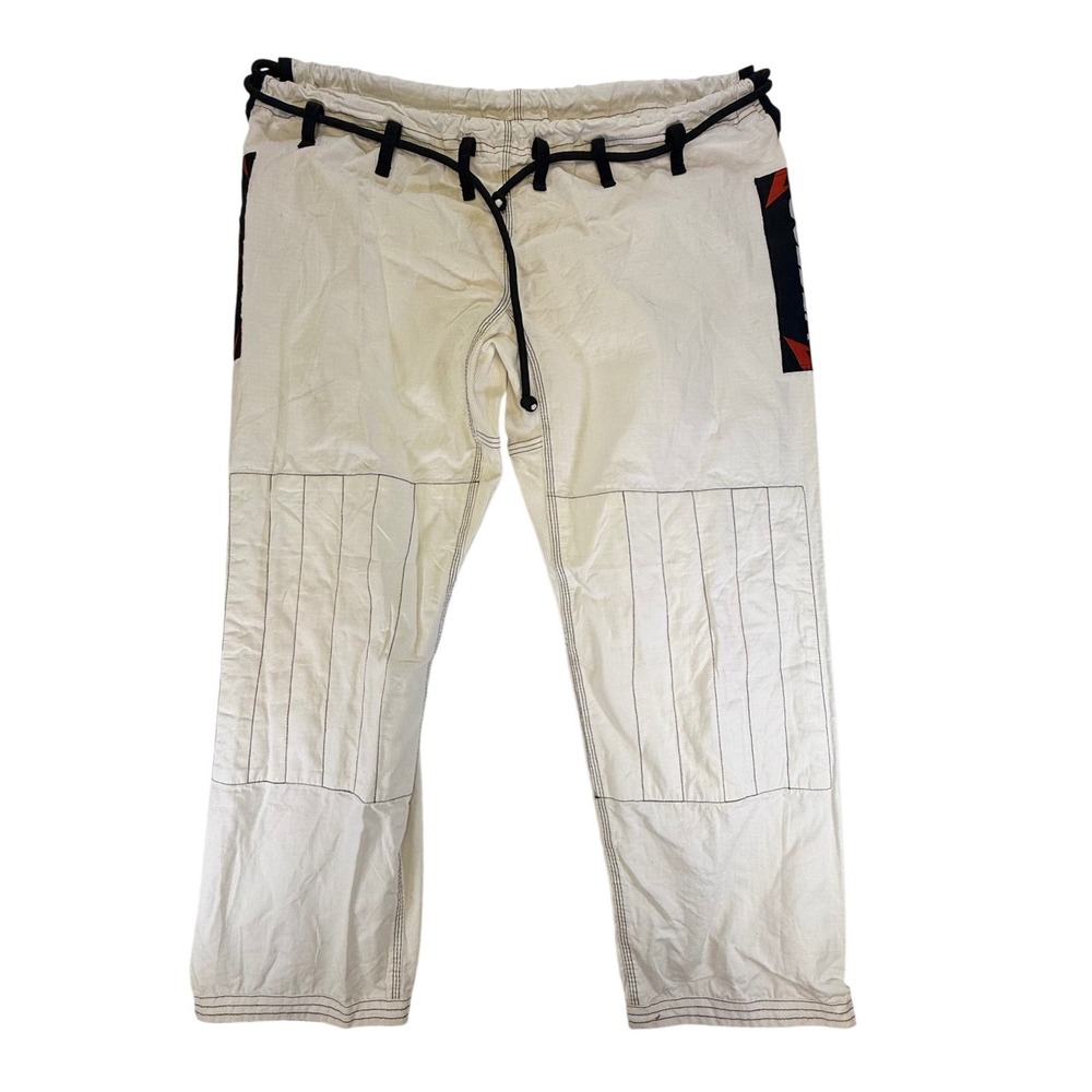 Vector Gear Up BJJ Gi Pants White Ripstop Martial Arts Jiu Jitsu Size A4